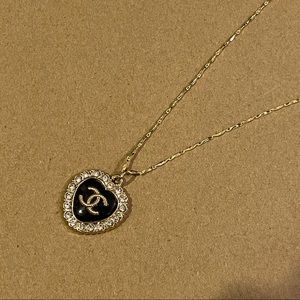 🖤🤍Authentic chanel vintage necklace｜authentic rework｜cute heart shape